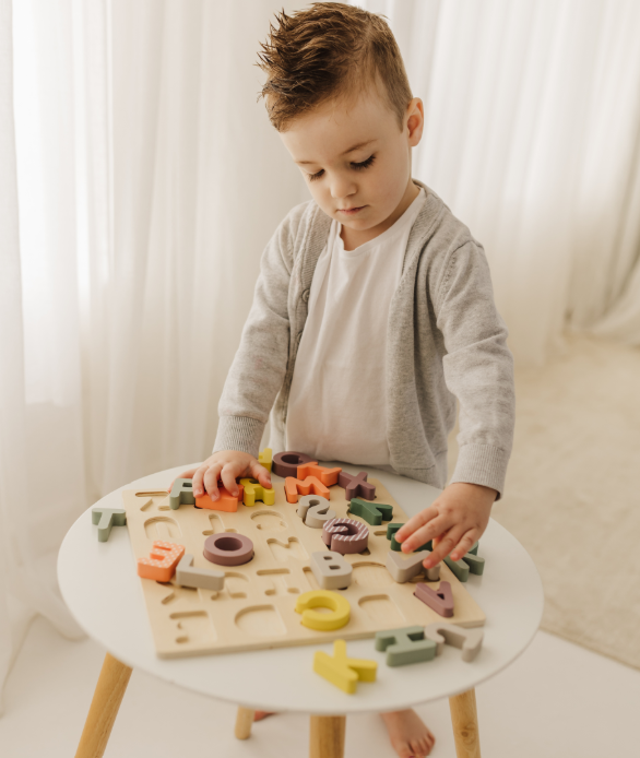 Bubble Wooden Alphabet Puzzle