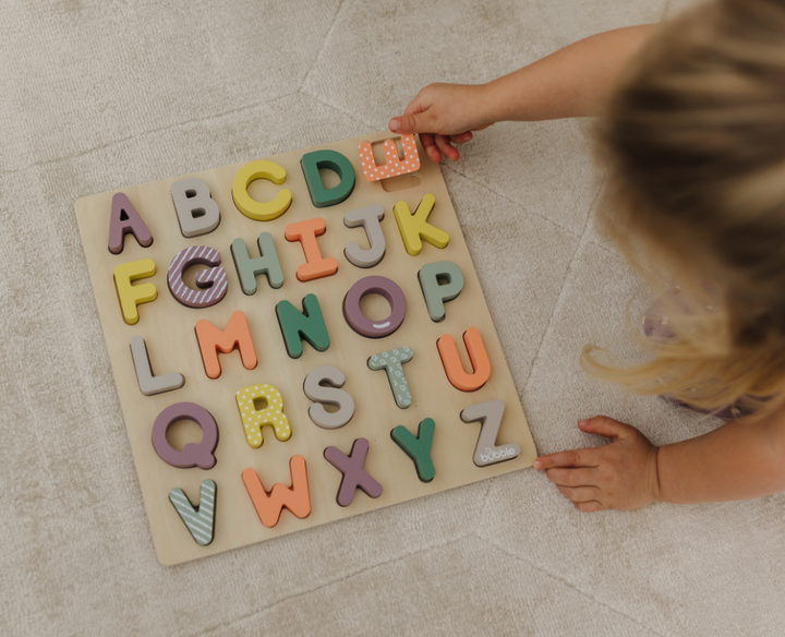 Bubble Wooden Alphabet Puzzle