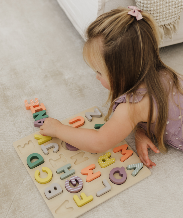 Bubble Wooden Alphabet Puzzle