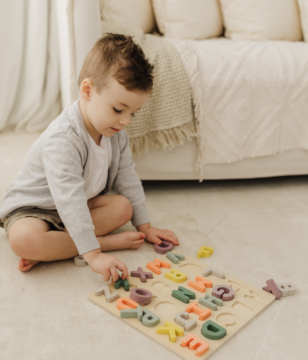 Bubble Wooden Alphabet Puzzle