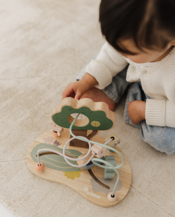 Bubble Wooden Bead Maze