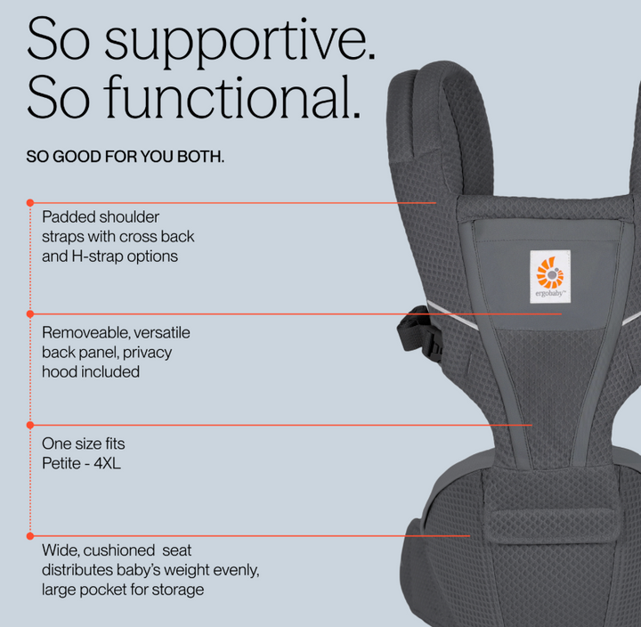 Ergobaby Alta Hip Seat Baby Carrier | 4 Colors