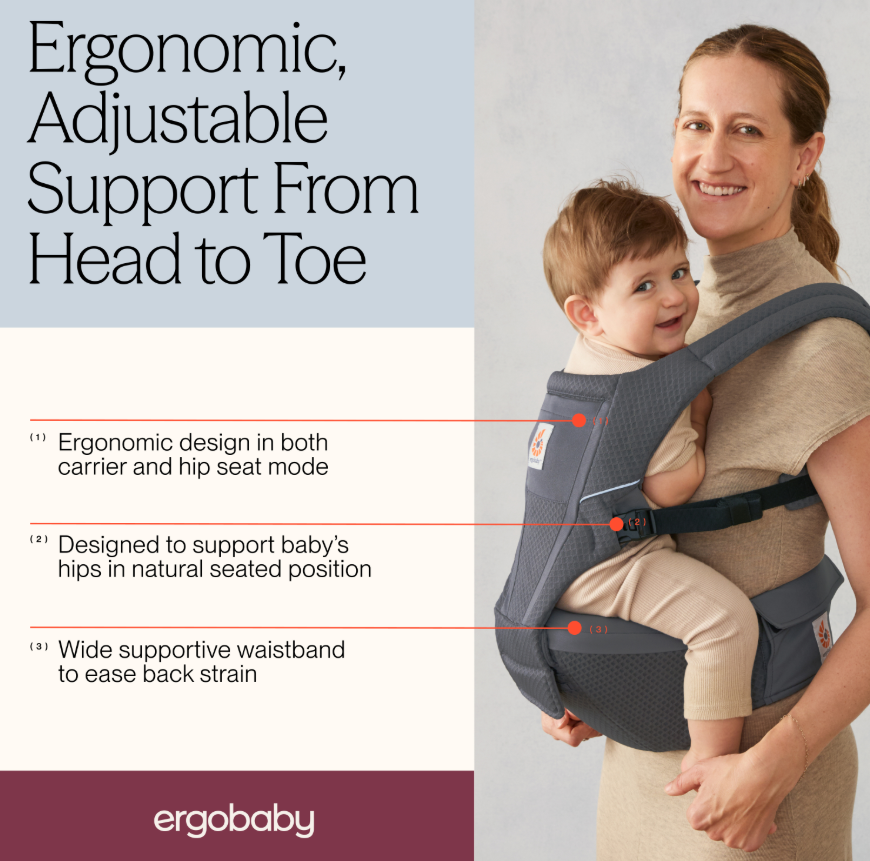 Ergobaby Alta Hip Seat Baby Carrier | 4 Colors