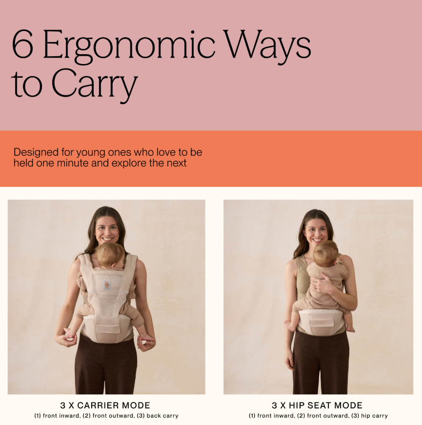 Ergobaby Alta Hip Seat Baby Carrier | 4 Colors