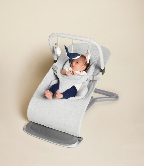 Ergobaby Evolve 3 in 1 Bouncer Ocean Wonders Toy Bar - Light Grey