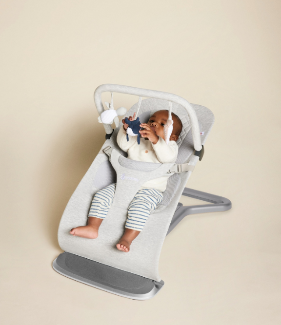 Ergobaby Evolve 3 in 1 Bouncer Ocean Wonders Toy Bar - Light Grey