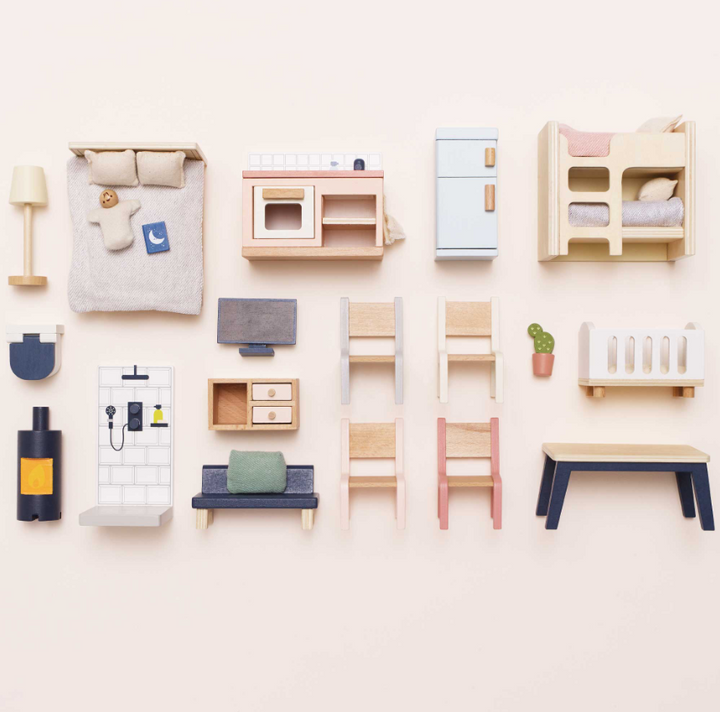 Le Toy Van Complete Dolls House Furniture Set - 35 Pieces