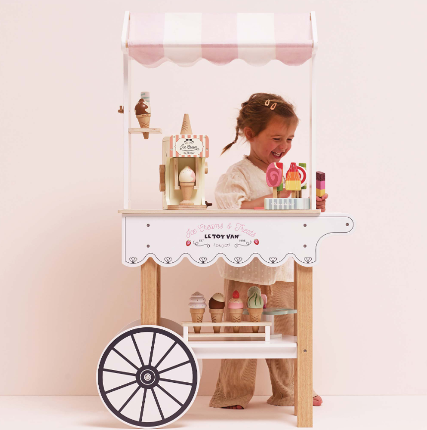 Le Toy Van Ice Cream Trolley Market Stall