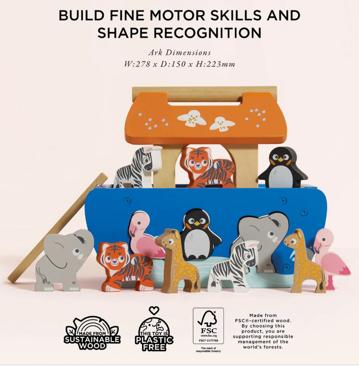 Le Toy Van Noah's Ark & Animals Shape Sorter