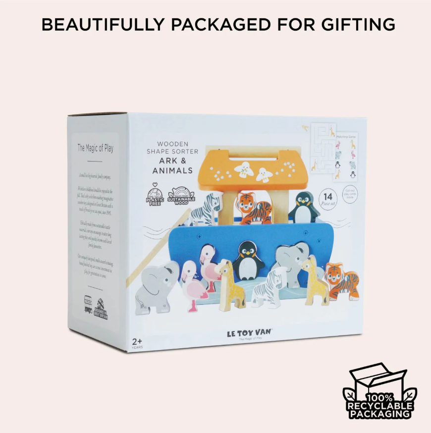Le Toy Van Noah's Ark & Animals Shape Sorter