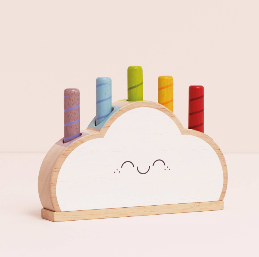 Le Toy Van Rainbow Cloud Pop-Up Toy - 6 Piece