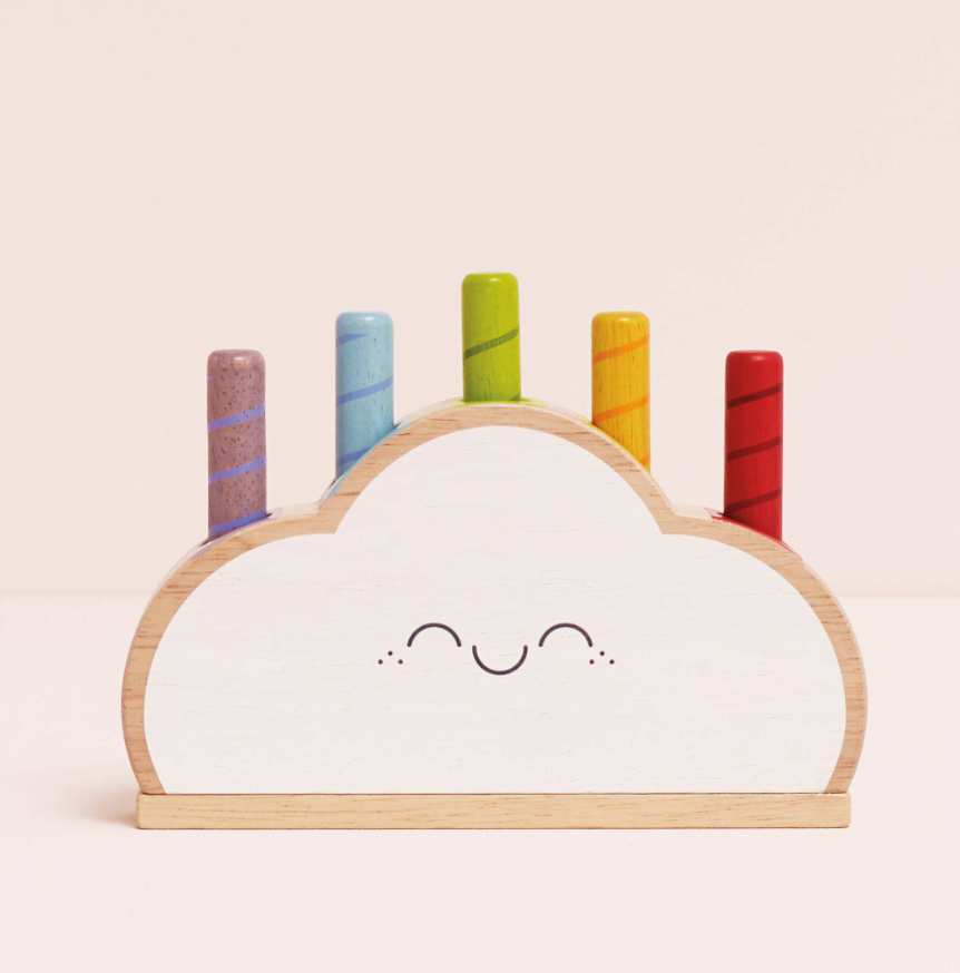 Le Toy Van Rainbow Cloud Pop-Up Toy - 6 Piece
