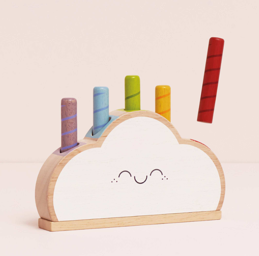 Le Toy Van Rainbow Cloud Pop-Up Toy - 6 Piece