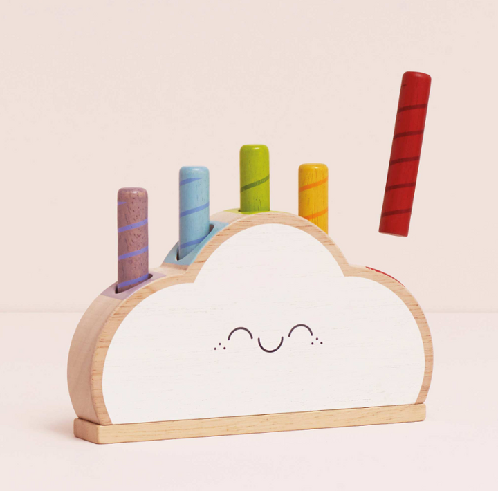 Le Toy Van Rainbow Cloud Pop-Up Toy - 6 Piece