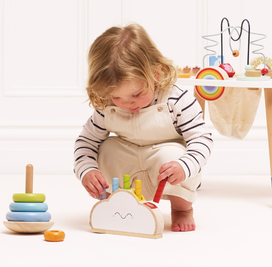Le Toy Van Rainbow Cloud Pop-Up Toy - 6 Piece