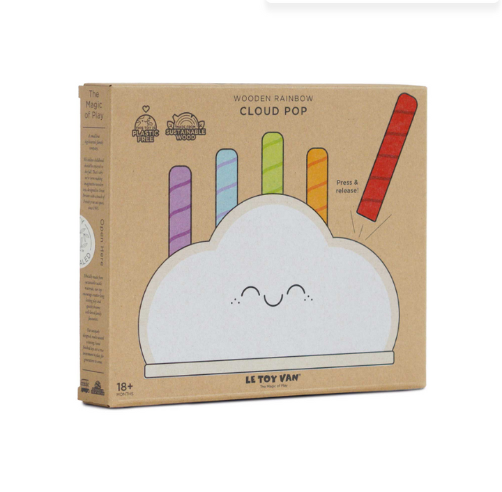 Le Toy Van Rainbow Cloud Pop-Up Toy - 6 Piece