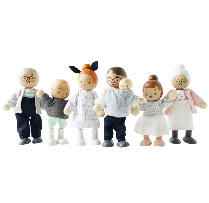 Le Toy Van Wooden Dolls House Family