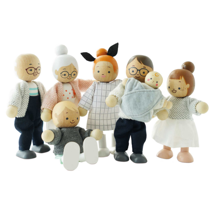 Le Toy Van Wooden Dolls House Family