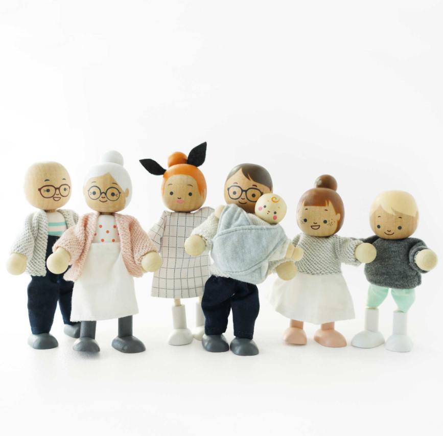 Le Toy Van Wooden Dolls House Family