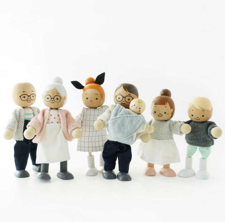 Le Toy Van Wooden Dolls House Family