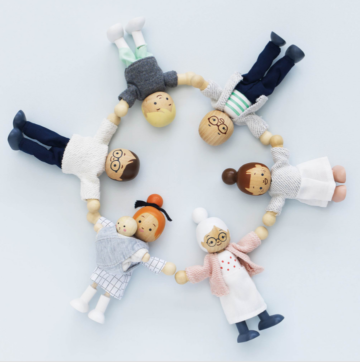 Le Toy Van Wooden Dolls House Family