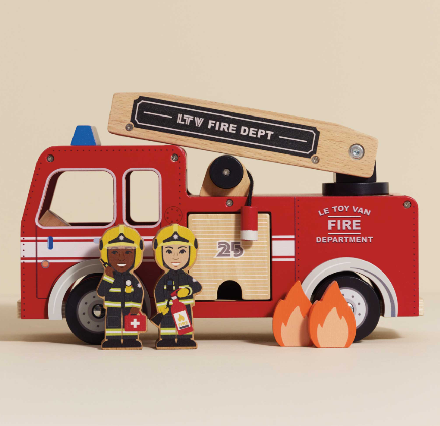 Le Toy Van Wooden Fire Engine