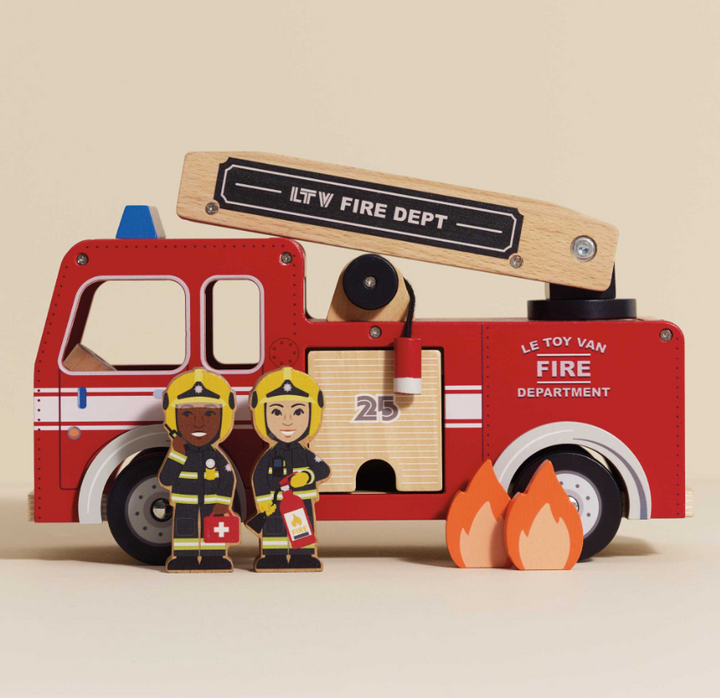 Le Toy Van Wooden Fire Engine