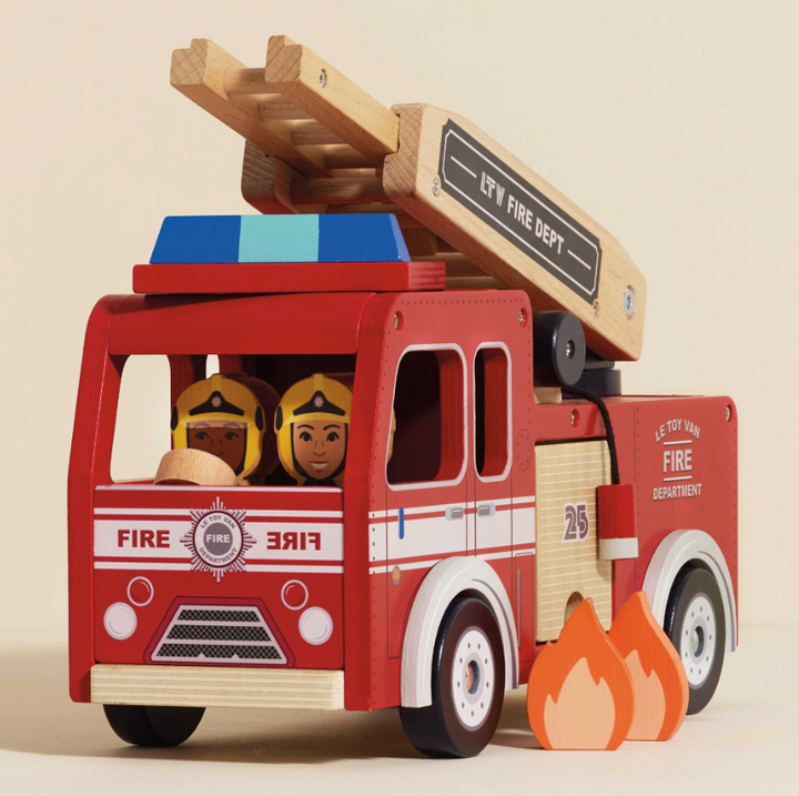 Le Toy Van Wooden Fire Engine
