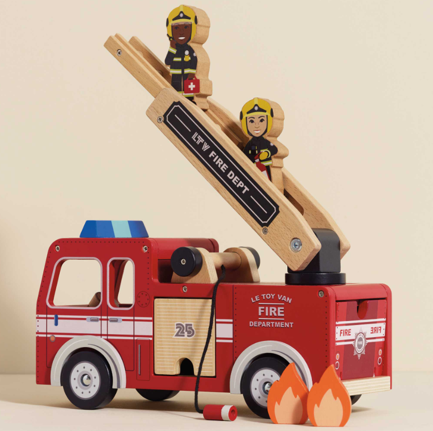 Le Toy Van Wooden Fire Engine