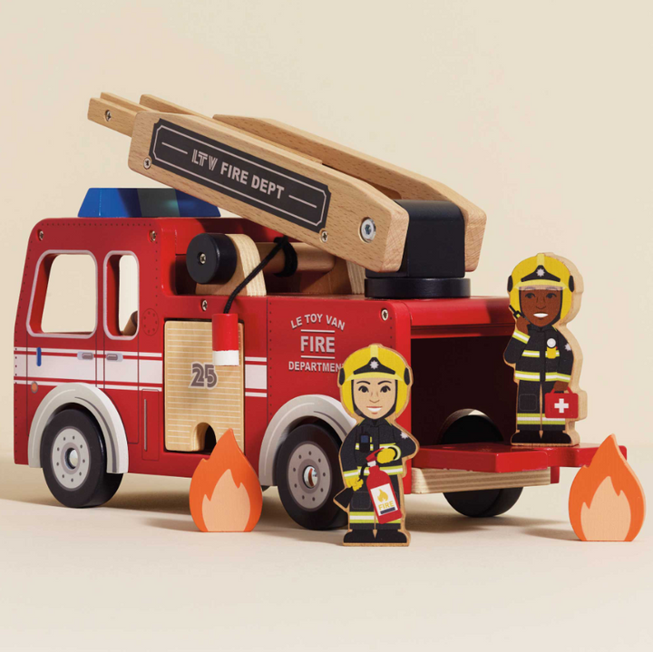 Le Toy Van Wooden Fire Engine