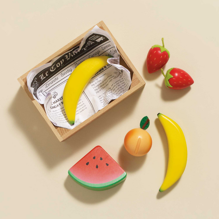 Le Toy Van Wooden Market Crate - Smoothie Fruit
