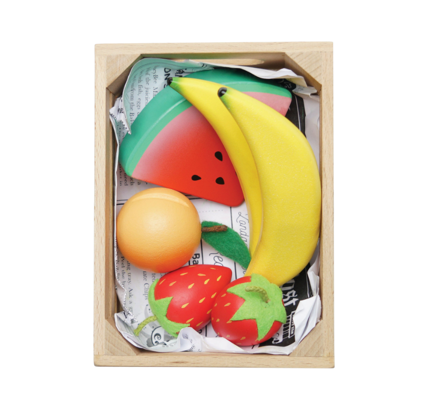 Le Toy Van Wooden Market Crate - Smoothie Fruit