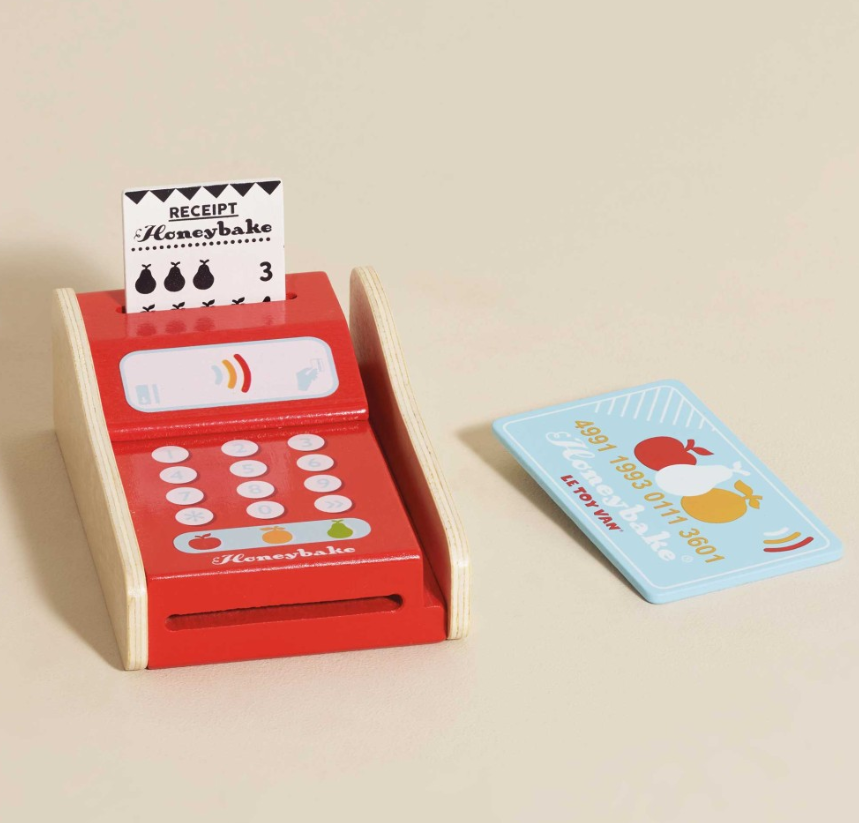 Le Toy Van Wooden Shop Card Machine