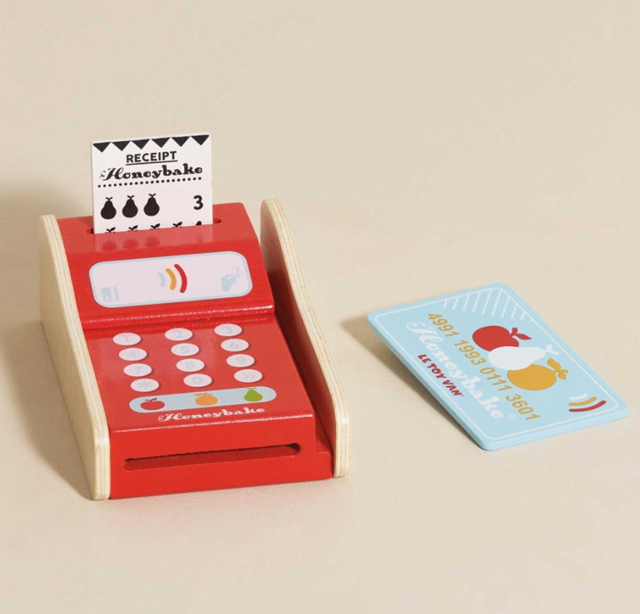 Le Toy Van Wooden Shop Card Machine