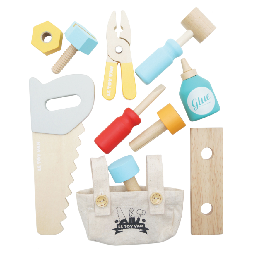 Le Toy Van Wooden Tool Box & Tools