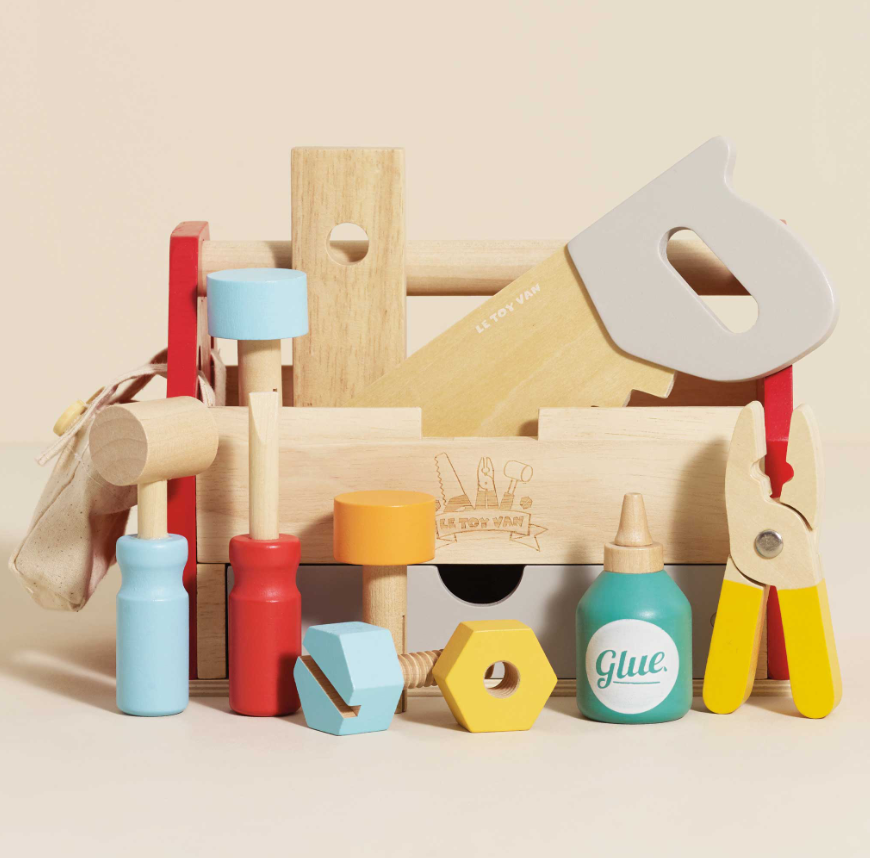 Le Toy Van Wooden Tool Box & Tools