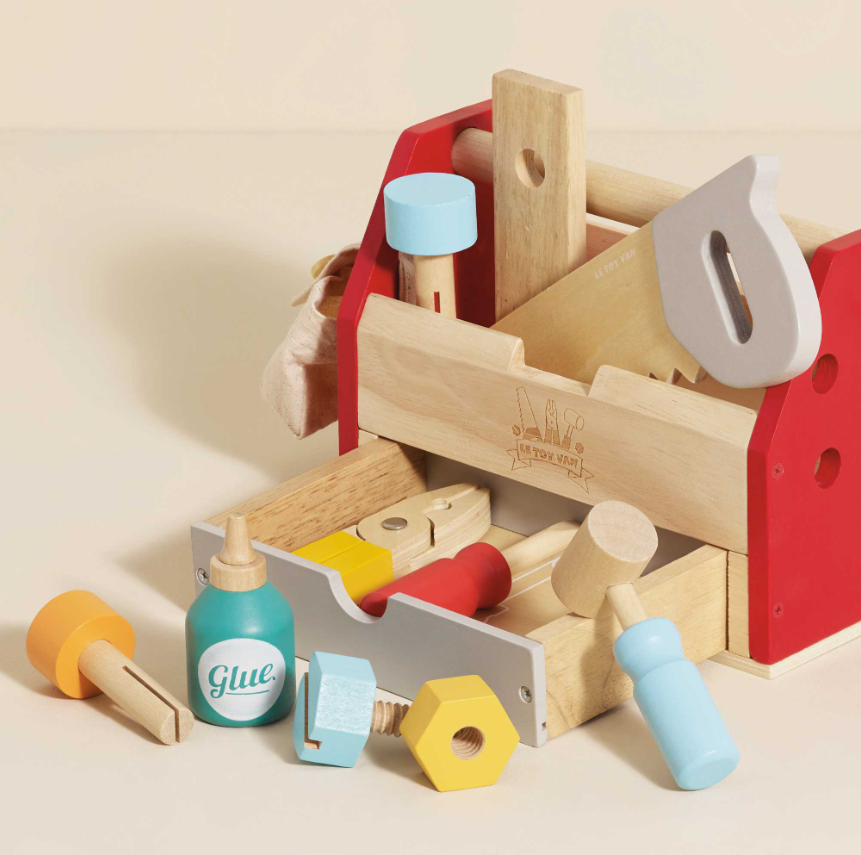 Le Toy Van Wooden Tool Box & Tools