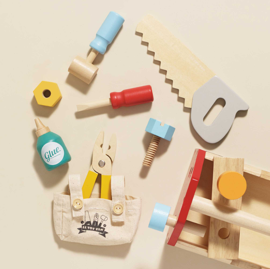 Le Toy Van Wooden Tool Box & Tools