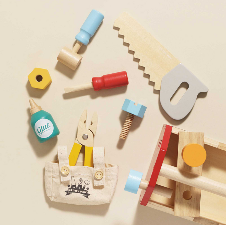 Le Toy Van Wooden Tool Box & Tools