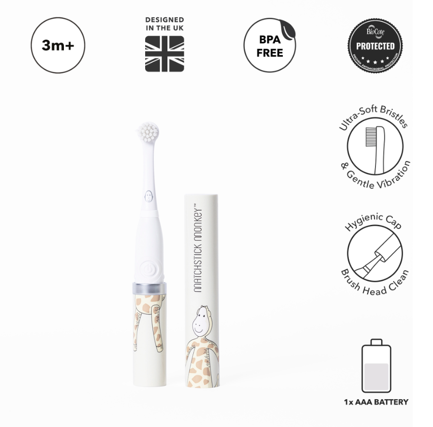 Matchstick Monkey Baby Sonic Toothbrush | 4 Colors