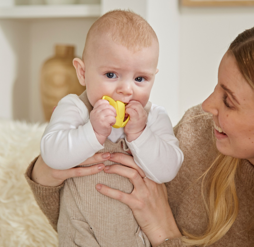 Matchstick Monkey Banana Soother and Teether - Yellow