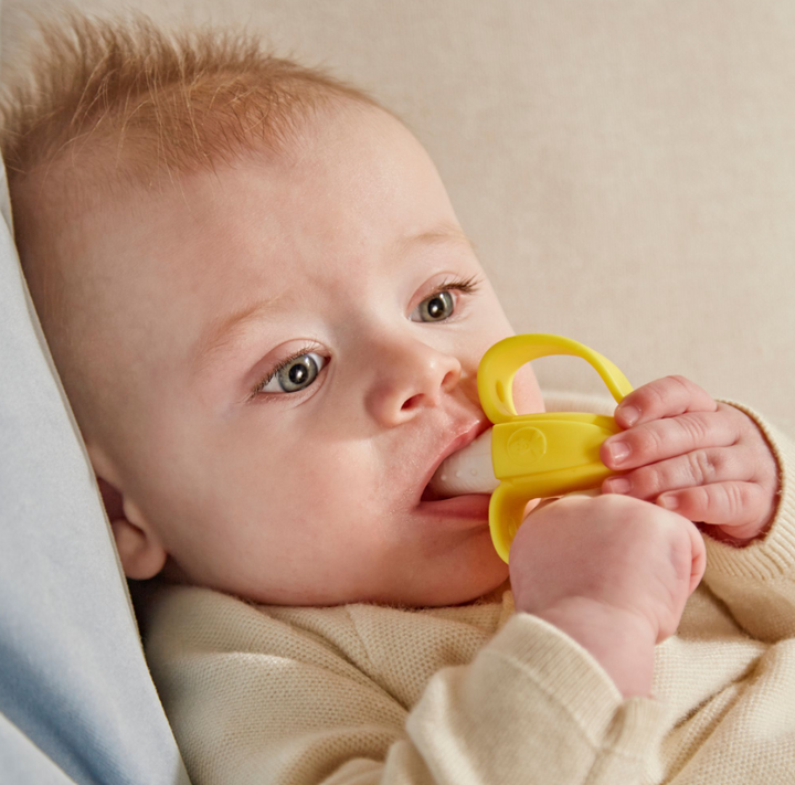 Matchstick Monkey Banana Soother and Teether - Yellow