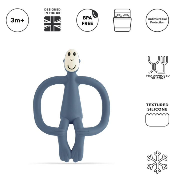 Matchstick Monkey Original Teething Toy with Tail | 9 Colors