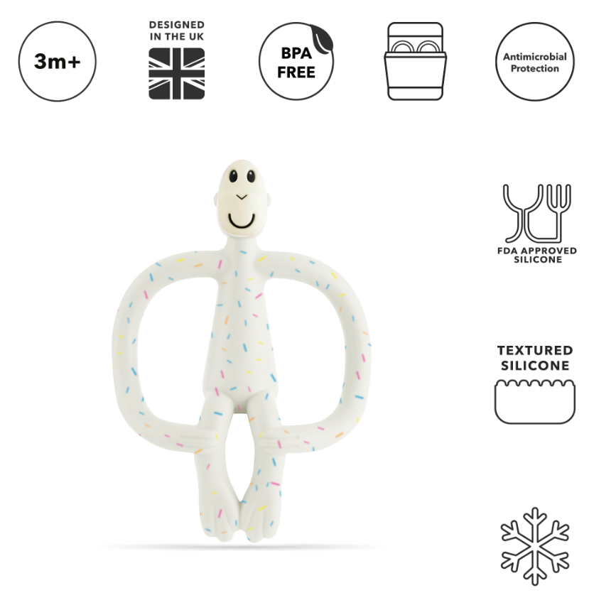 Matchstick Monkey Original Teething Toy with Tail | 9 Colors