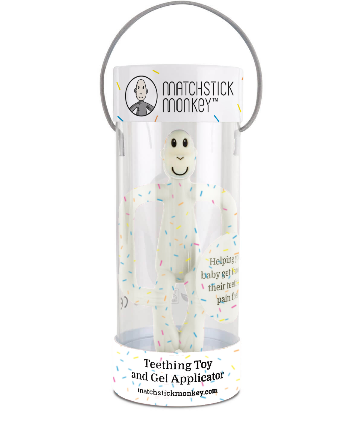 Matchstick Monkey Original Teething Toy with Tail | 9 Colors