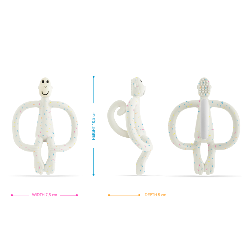 Matchstick Monkey Original Teething Toy with Tail | 9 Colors