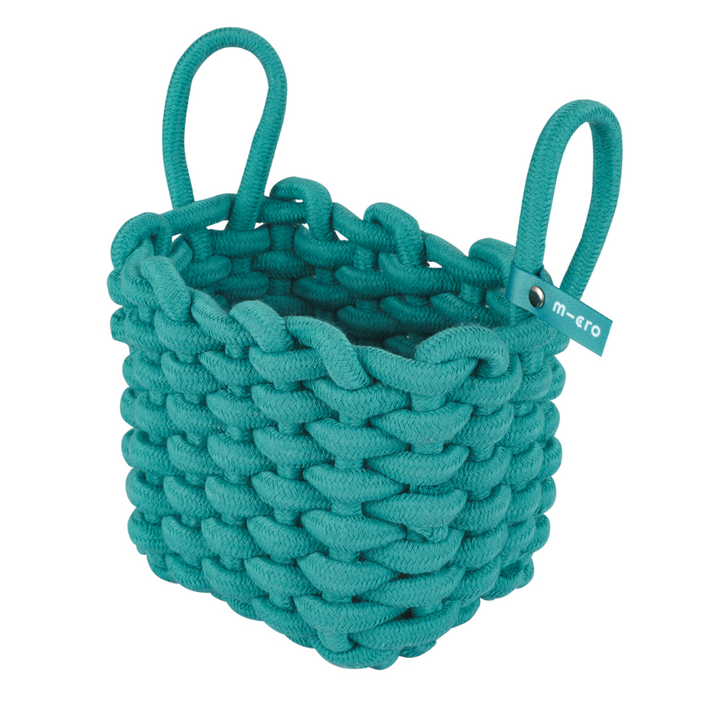 Micro Woven Cotton Scooter Basket - Green