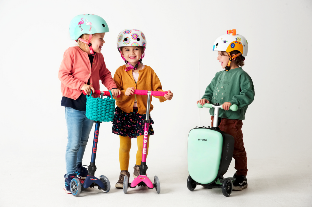 Micro Woven Cotton Scooter Basket - Green