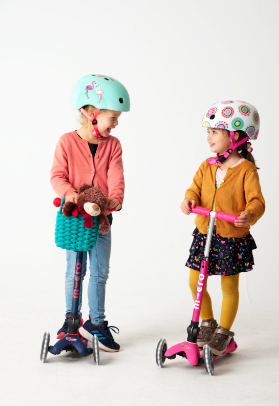 Micro Woven Cotton Scooter Basket - Green