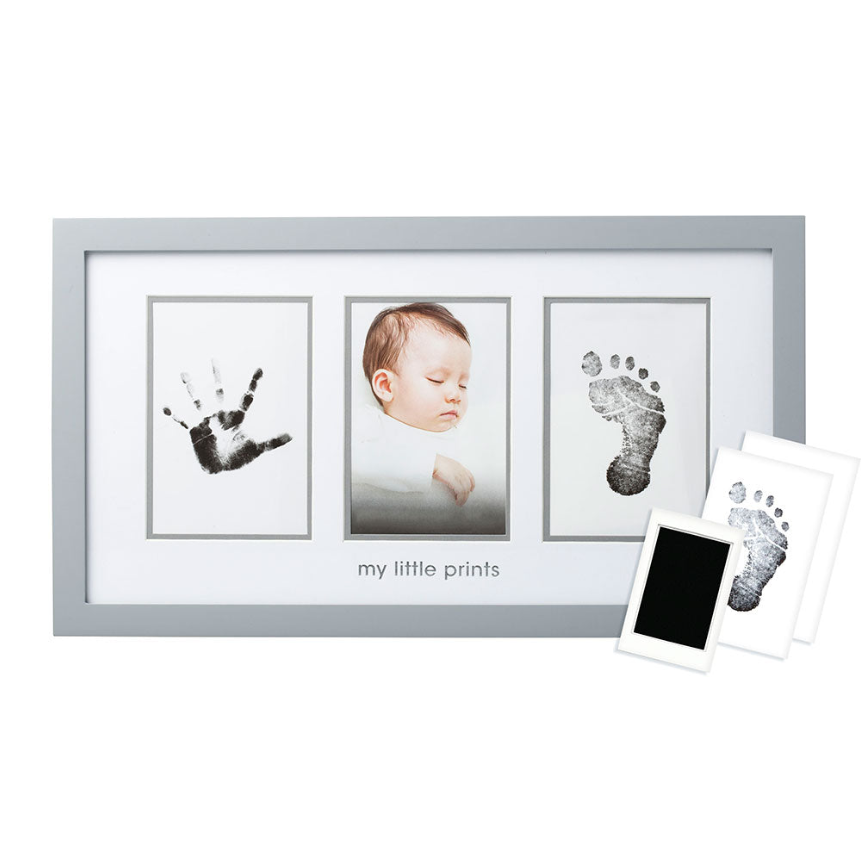 Pearhead Babyprints Photo Frame - Grey